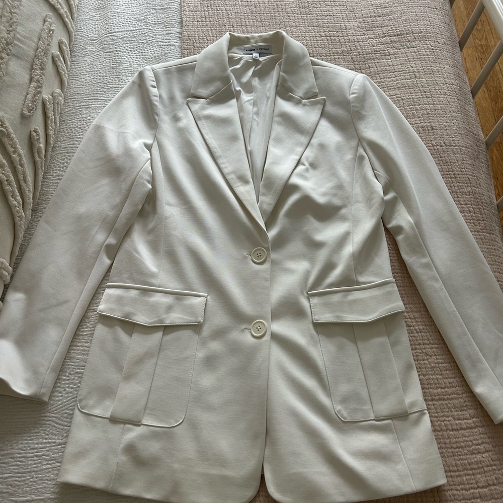 Express Elegant White Women's Blazer
